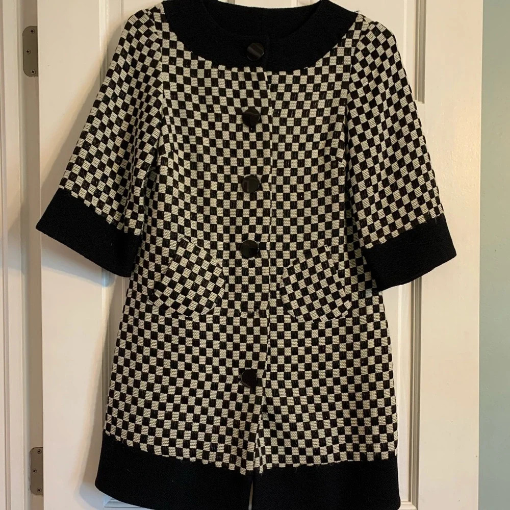 TIBI Checkered Jacket